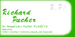 richard pucher business card